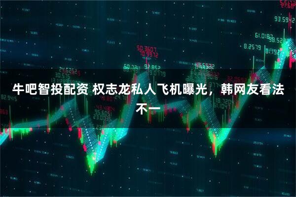 牛吧智投配资 权志龙私人飞机曝光，韩网友看法不一